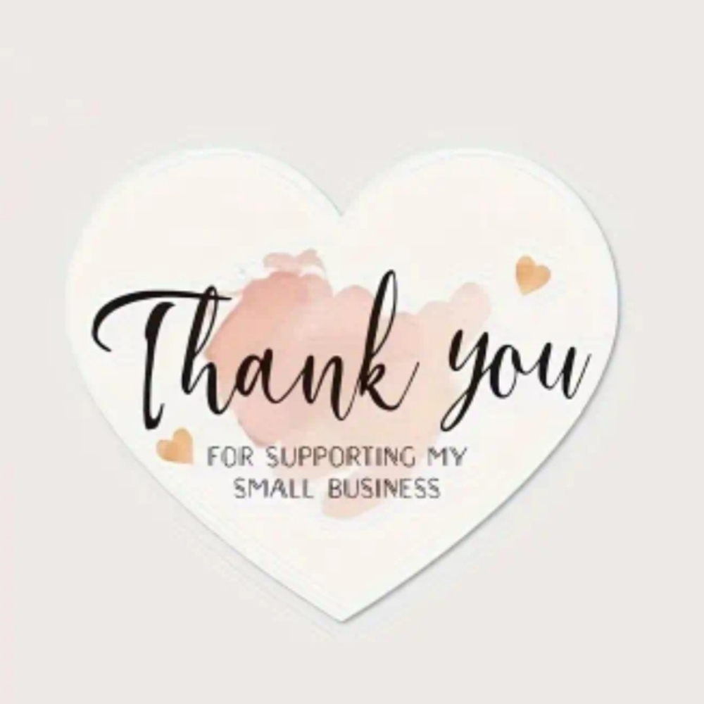 Heart Thank You Cards 100